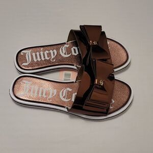 BRAND NEW JUICY COUTURE YAEL BOWNOT RHINESTONE SLIDER R3